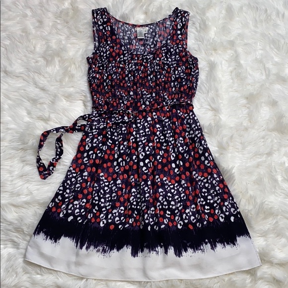 Sophie Max Sleeveless A-Line Purple Pattern Dress - Picture 4 of 8